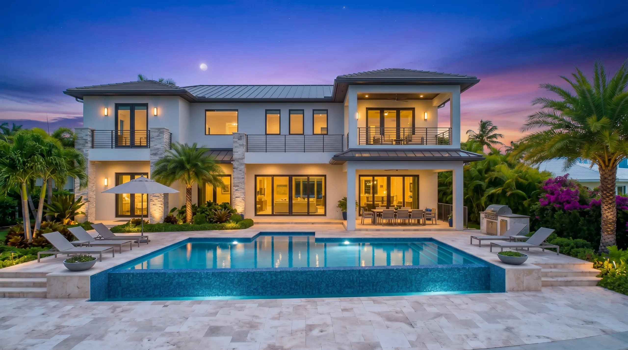 Twilight exterior