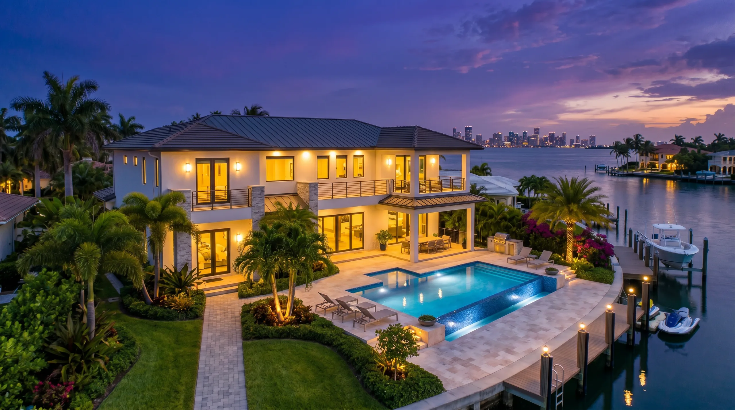 Estate at twilight